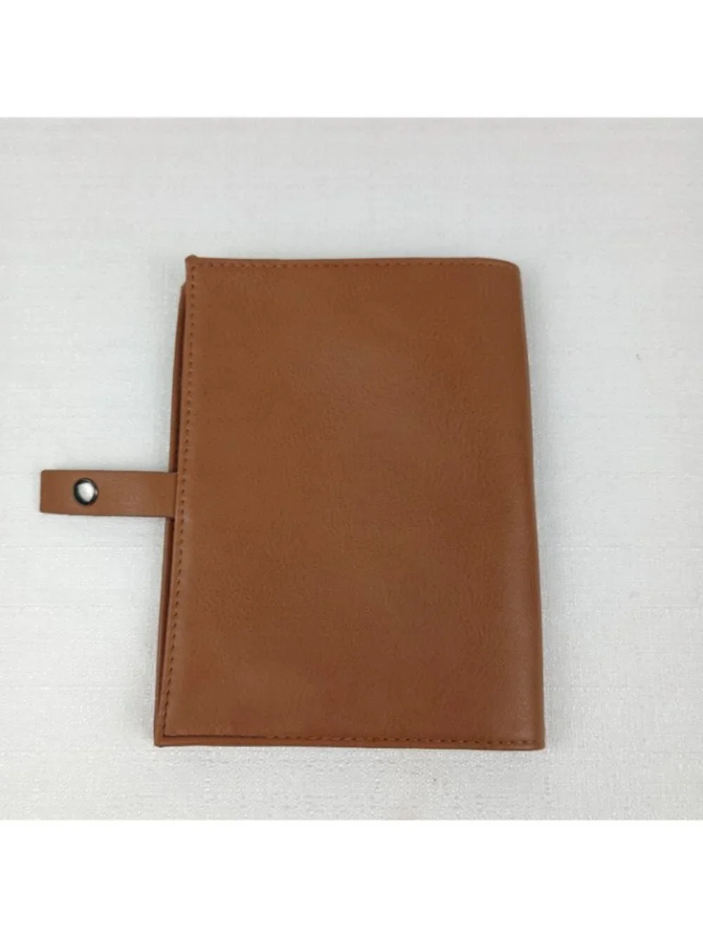 American Airlines This Is Ground Leather Travel Document Case brown snap pouch
